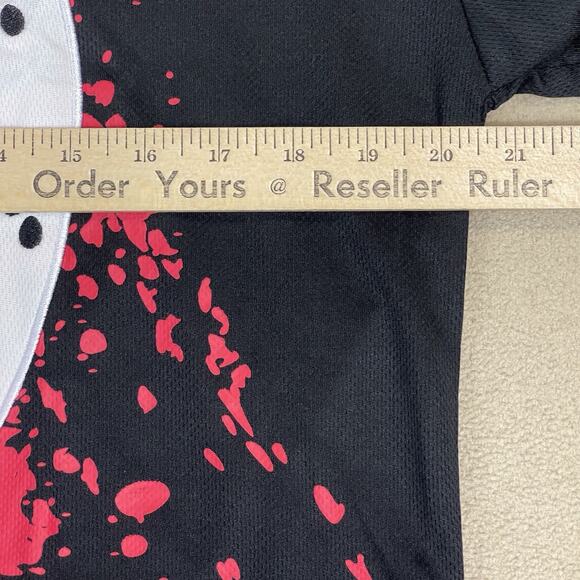 Friday The 13th Jersey Mens S Black Jason Voorhees Hockey Mask Halloween Shirt - Picture 5 of 12